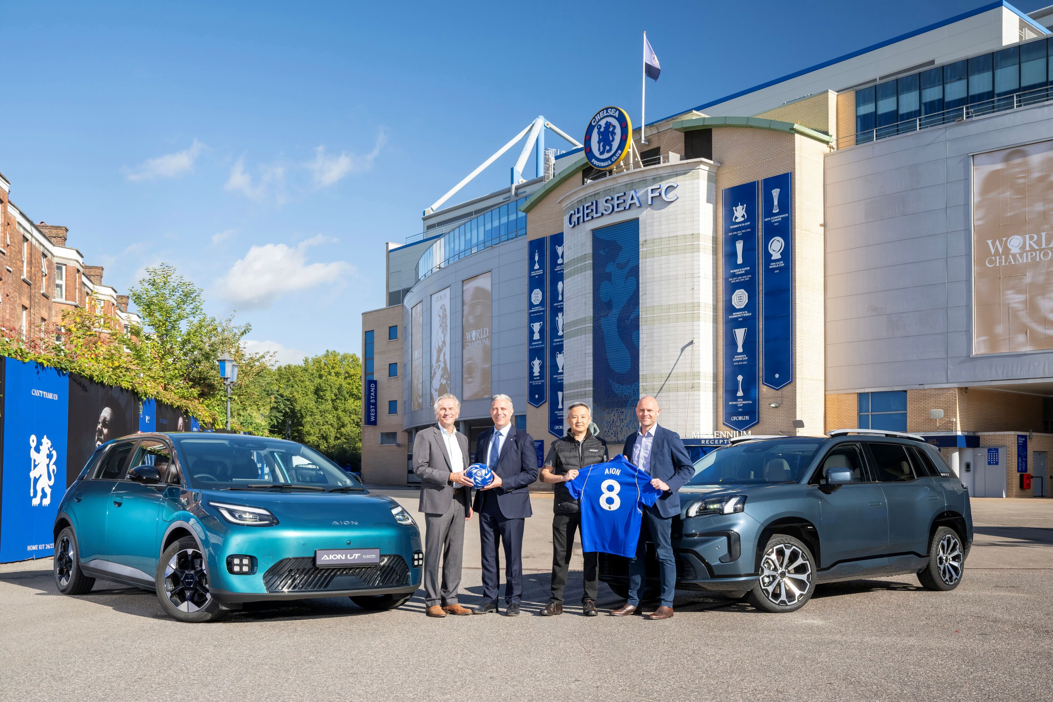 Gac Aion inng&aring;r avtale med fotballklubben Chelsea.  Foto: GAC