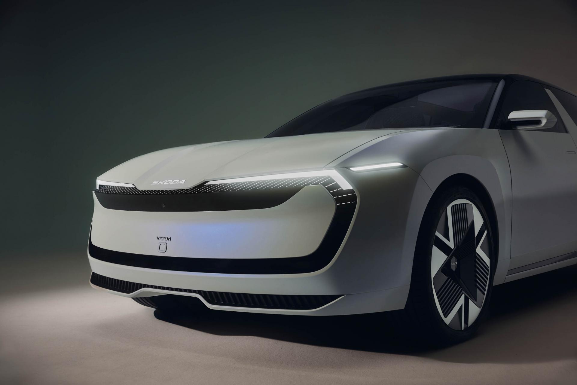 Dette er en elektrisk stasjonsvogn fra Skoda